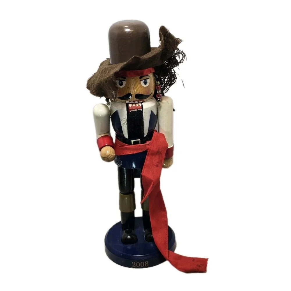 🎄 2008 Pirate Nutcracker‎ Limited Edition #1073/9562 Wood Holiday